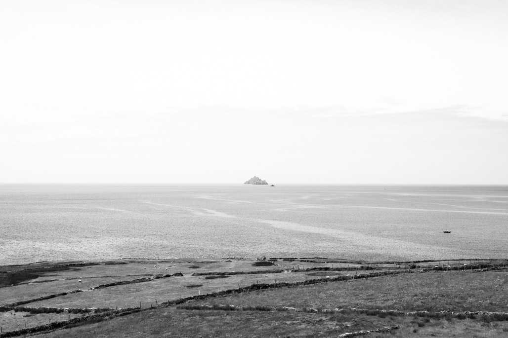 Ireland, Irlande, black and white, bw, kerry, monochrom, monochrome, noir et blanc, ocean, oretail photography, skellig