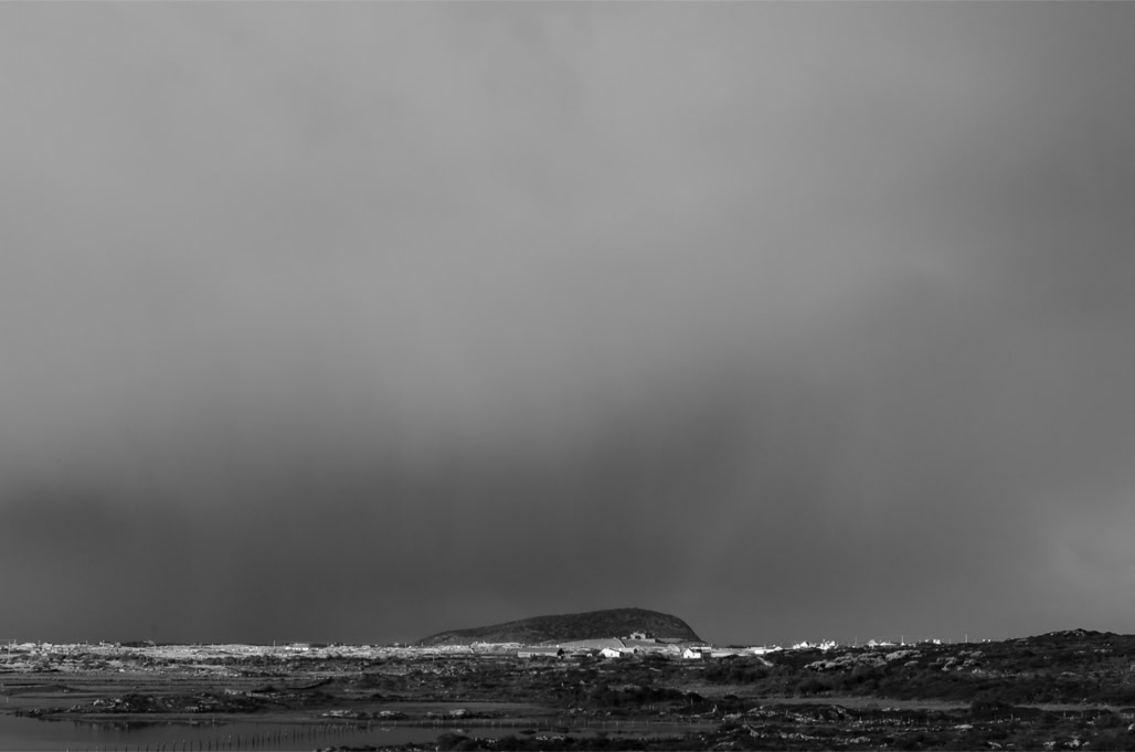 Ireland, Irlande, black and white, bw, colline, connemara, hill, monochrom, monochrome, noir et blanc, paysage landscape