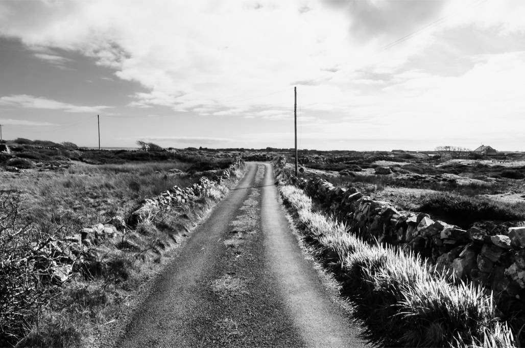 Ireland, Irlande, black and white, bw, connemara, monochrom, monochrome, noir et blanc, paysage landscape