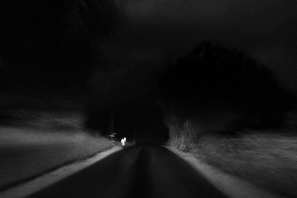 arbre, black and white, blurry, bretagne, brittany, bw, diaoul, flou, light, lumière, monochrom, monochrome, noir et blanc, road, route, tree