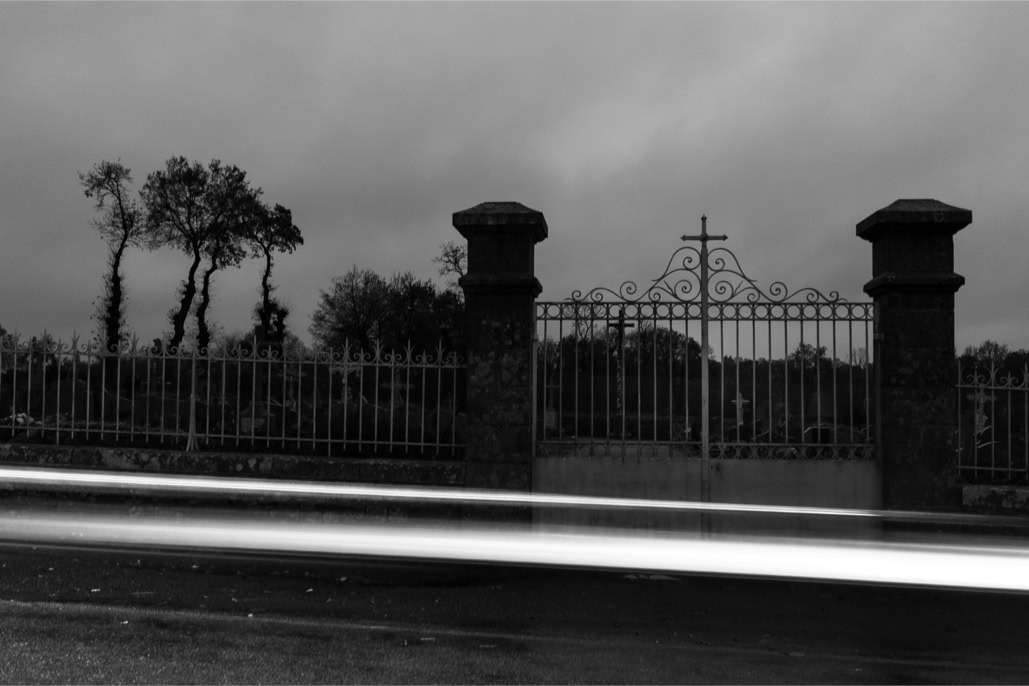 arbre, black and white, bretagne, brittany, bw, cemetery, cimetière, diaoul, light, lumière, monochrom, monochrome, noir et blanc, tree