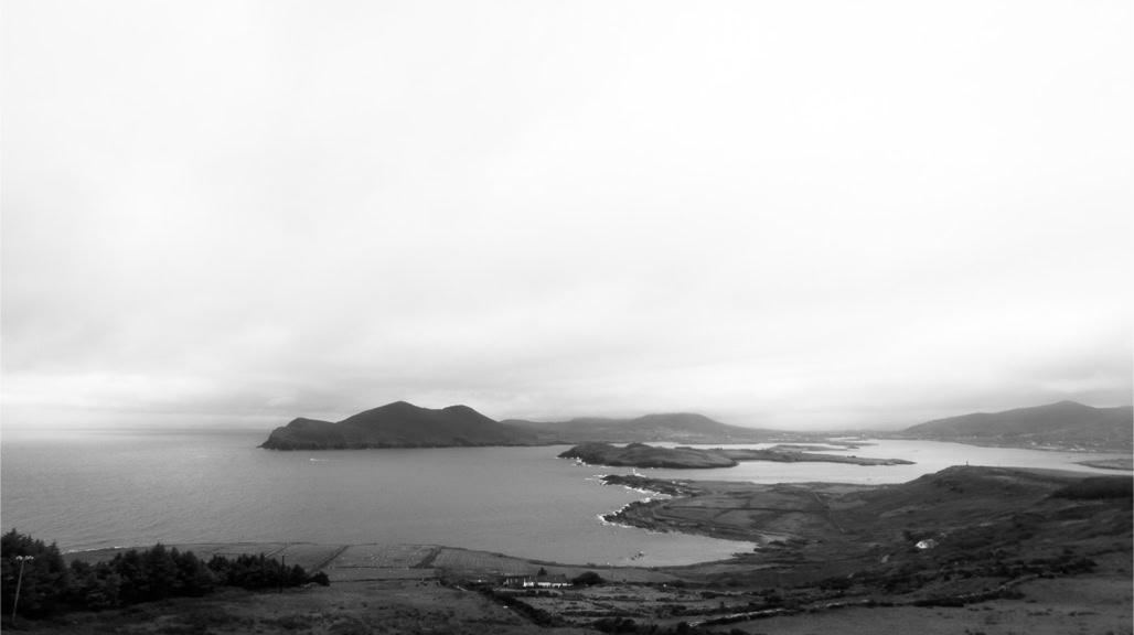 Ireland, Irlande, black and white, bw, kerry, monochrom, monochrome, noir et blanc, ocean, oretail photography