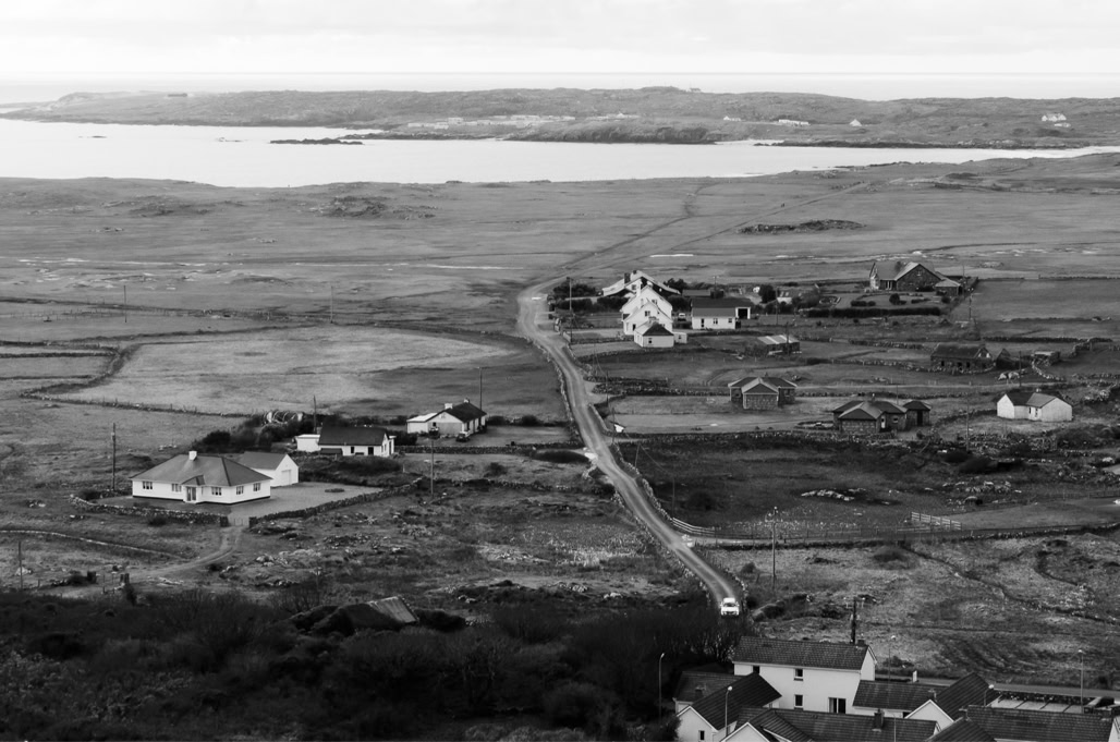 Ireland, Irlande, black and white, bw, connemara, monochrom, monochrome, noir et blanc, paysage landscape