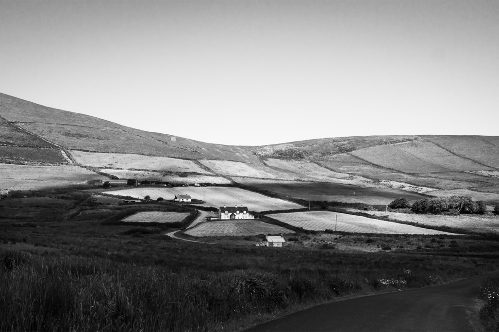 Ireland, Irlande, black and white, bw, house, kerry, maison, monochrom, monochrome, noir et blanc, oretail photography