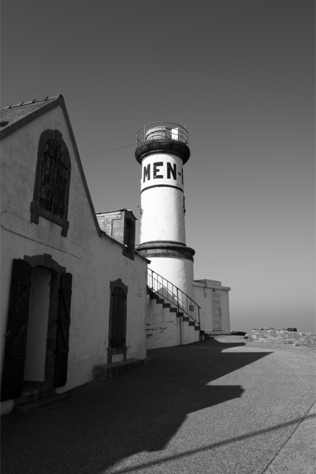 black and white, bretagne, brittany, bw, ile de sein, lighthouse, monochrom, monochrome, noir et blanc, phare