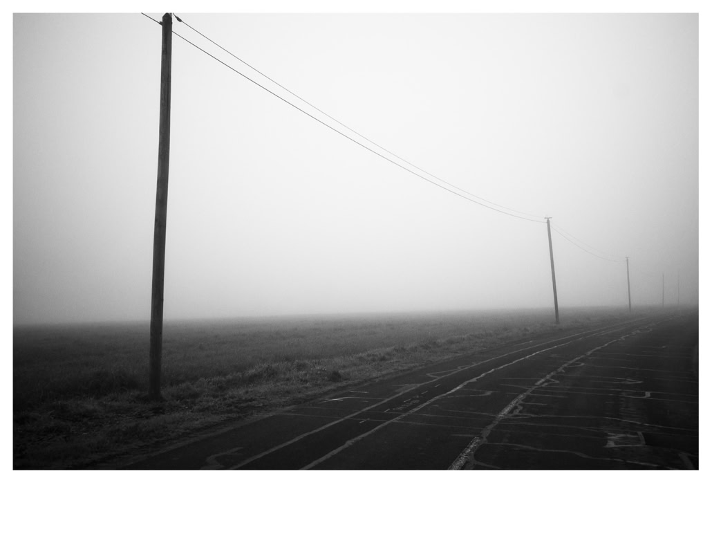 black and white, bretagne, brittany, bw, champ, field, fil électrique, monochrom, monochrome, noir et blanc, pole, poteau, road, route, wire